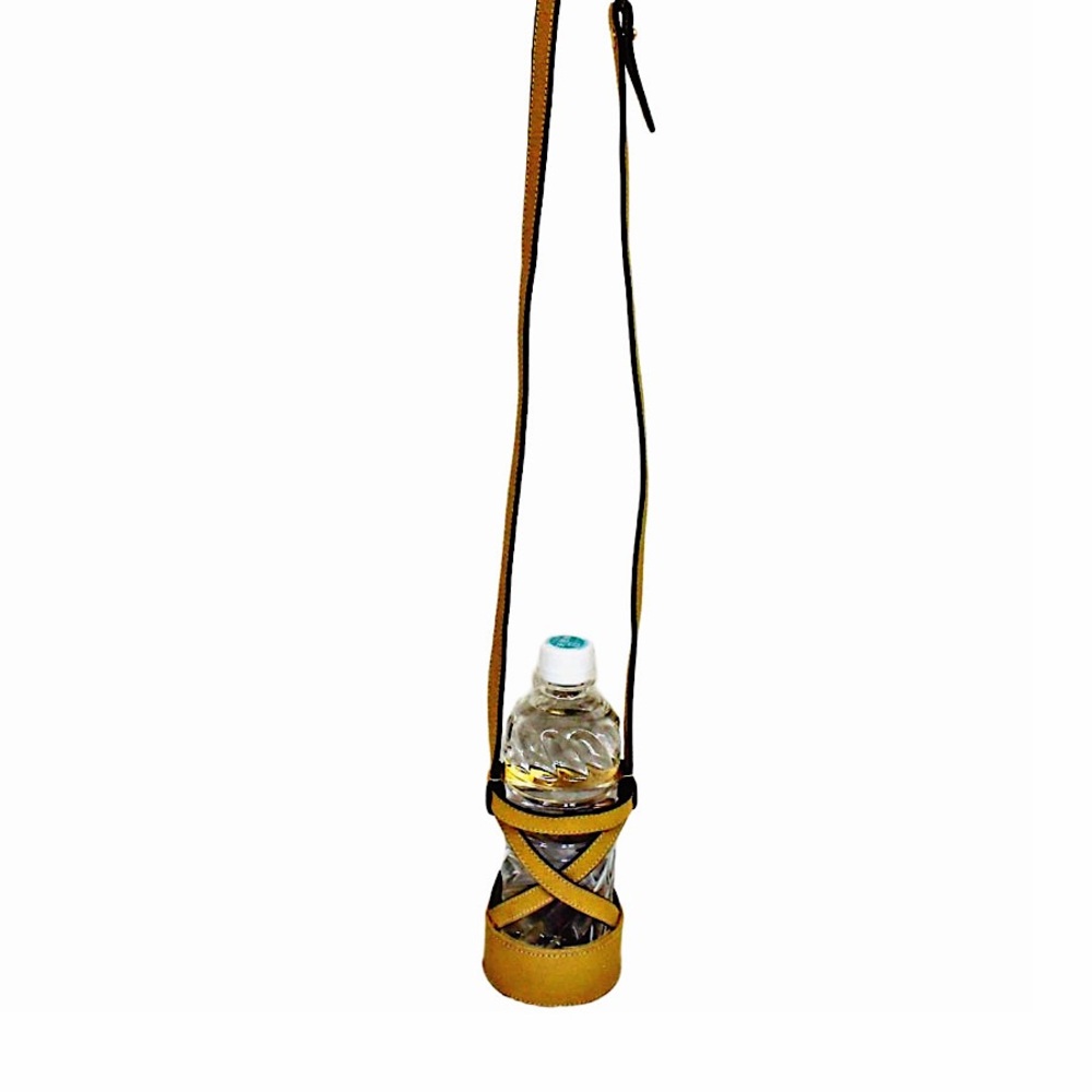 Authentic Vintage Gucci Leather Crossbody Water Bottle Holder